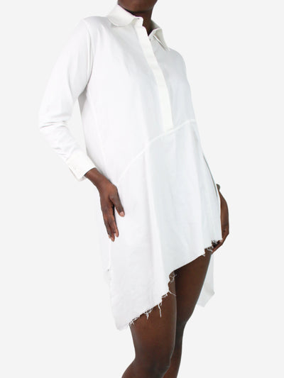 White long-sleeved button-up collared blouse - size XS Tops Marques / Almeida 