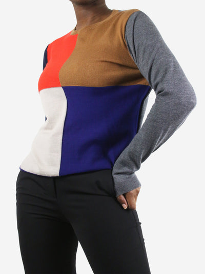 Multicolored colour block sweater - size FR 42 Knitwear Sofie D'Hoore 
