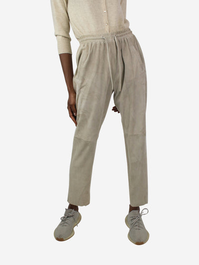 Neutral suede trousers - size L Trousers Oakwood 