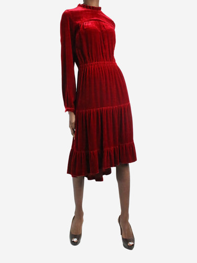 Red velvet dress - size IT 42 Dresses Raquel Diniz 