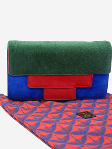 Jamin Puech Green colour-block wallet