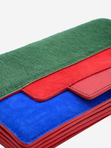 Jamin Puech Green colour-block wallet