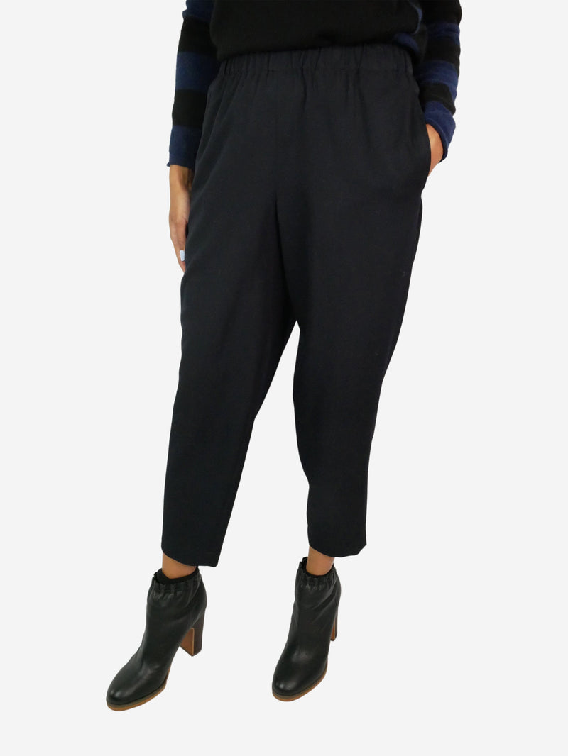 Blue elasticated trousers - size S Trousers Comme Des Garçons 