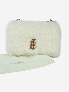 Burberry White Mohair blend small Lola bag