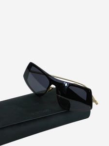 Sportmax Black visor sunglasses