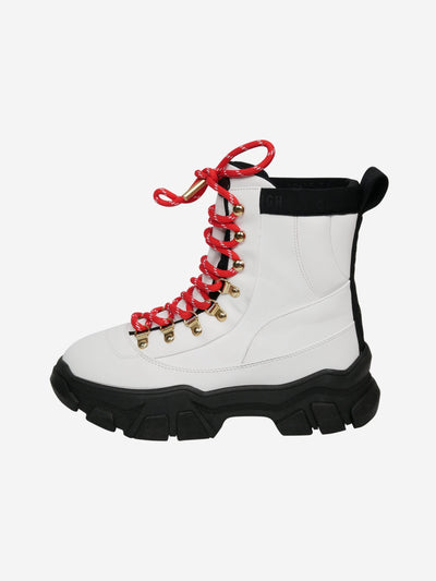 White hike lace up boots - size EU 38 Boots Goldbergh Luxury Sports 