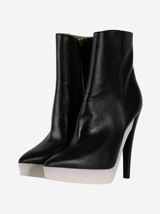 Stella McCartney Black pointed-toe ankle boots - size EU 37.5
