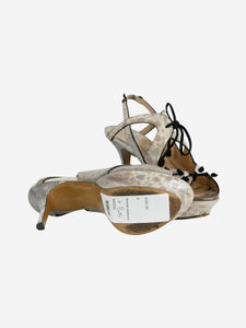 Nicholas Kirkwood Neutral sandal heels - size EU 38