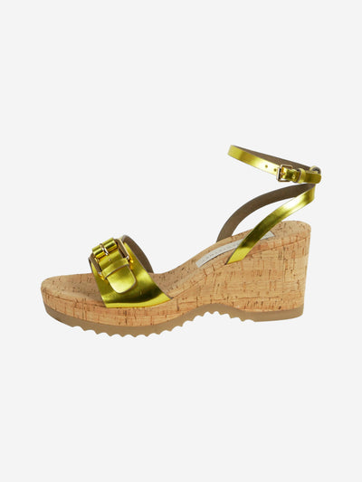 Gold wedge sandal heels - size EU 37 Heels Stella McCartney