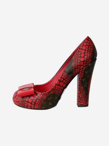 Louis Vuitton x Yayoi Kusama Red print platform high heels - size EU 37.5