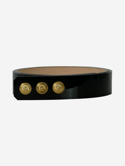 Black patent leather coin belt Belts Balmain 
